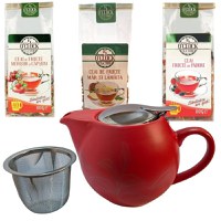 Pauza cu Fructe, Ceainic cu infuzor si 3 ceaiuri de fructe - 1