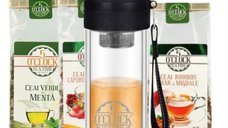 Relax Summer Kit (2 ceaiuri Rooibos, 1 ceai verde si Sticla BrewTraveler)