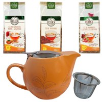Ritualul de Seara, Ceainic cu infuzor si 3 ceaiuri rooibos - 1