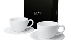 Set 2 Cesti si Farfurii Portelan Durable 240ml RAPHAEL