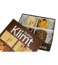 Set 4 cani 350ml inspirate din operele lui G. Klimt - 2