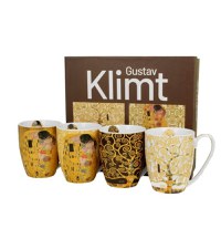 Set 4 cani 350ml inspirate din operele lui G. Klimt - 3