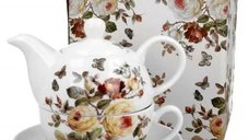 Set Tea for One Zahra, 350 ml, cu design floral