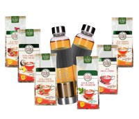 Springtime Family Fruit Kit(2 Sticle cu Infuzor+6 ceaiuri 5 O'ClockTea) - 1