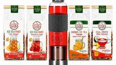 Starter Kit Ice Tea – sticlă cu infuzor + 4 ceaiuri pentru infuzare la rece