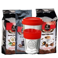 Summer Coffee Kit (Selectie de 4 cafele cu arome pentru Iced Coffee + 1 Pahar ThermoCup) - 1