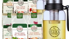 Summer Iced Tea Kit for 2 ( 2 Ceaiuri Verzi, 2 Ceaiuri Rooibos, 2 Ceaiuri Fructe și 2 Sticle SportFusion )