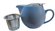 TeaTime Albastru, Ceainic Ceramica cu Infuzor Inox, 500 ml