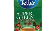 Tetley Super Green Revitalise Capsuni&Zmeura 20x2g