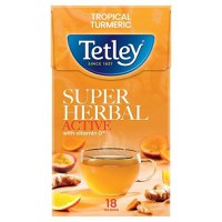 Tetley Super Herbal Active Tropical Turmeric Vit. D 18x1.8g - 1