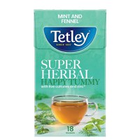 Tetley Super Herbal Happy Tummy Menta&Fenicul 18x1.8g - 1