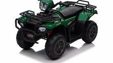 ATV electric pentru copii Baby Mix Quad, verde, 3 viteze, indicator digital al bateriei, lumini LED si sunete, pana la 25 kg, 36 luni+