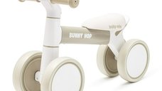 Bicicleta de echilibru Baby Mix Bunny Hop cu 4 roti, sistem inovator de directie, stabila, 12 luni+, Warm Grey