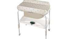 Cadita de baie Jane Flip 2 in 1 cu suport si masuta de infasat - Ergonomica si practica pentru bebelusi