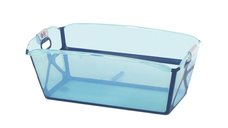 Cadita pliabila Jane Oasis - Siguranta si confort pentru baie, 68 x 42 x 26 cm, Albastra