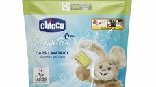 Capsule de rufe, Chicco, Sensitive, 20 buc, Solubile, Fara Coloranti, Testate Dermatologic, Eco-friendly, 0+ luni