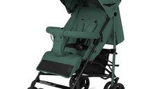 Carucior sport compact Lionelo Irma cu spatar ajustabil, pliabil tip umbrela, pentru copii 6-36 luni, Verde smarald