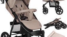 Carucior sport Lionelo Annet Plus Bej - De la nastere, 0 - 22 Kg, cu muselina din bambus