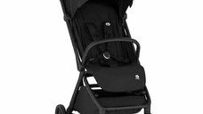 Carucior sport Petite&Mars Flip, pliere compacta cu o mana, spatar si suport pentru picioare reglabile, copertina UPF50+, pana la 22 kg, negru