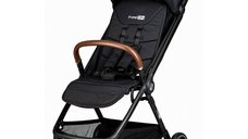 Carucior sport pliabil FreeON Bold, pentru copii de la nastere pana la 22 kg, cu roti cu suspensii si spatar reglabil, Black