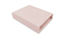 Cearceaf cu elastic MimiNu, Jerse pentru patut 140x70 cm, Oeko Tex Standard 100, Powder Pink