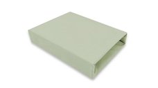 Cearceaf cu elastic MimiNu Olive, 90x40 cm, din bumbac jersey pentru patut leagan sau co-sleeper, certificat Oeko-Tex Standard 100
