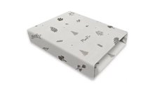 Cearceaf cu elastic MimiNu pentru patut 140x70 cm - Bumbac Oeko Tex Standard 100, Leaves