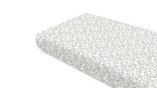 Cearceaf cu elastic MimiNu Premium pentru pat 160x80 cm din bumbac Oeko Tex Standard 100 - Meadow