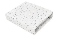 Cearceaf Elastic MimiNu pentru Patut Co-Sleeper Aurora, 76 x 43 cm, Bumbac Oeko-Tex Mini Gray Stars