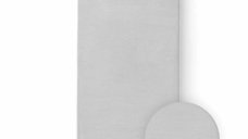 Cearsaf cu elastic Bocioland pentru patut, 100% bumbac jersey, 120x60 cm, Grey