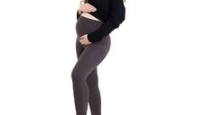 Colanti, Pentru gravide, Cu talie speciala, Certificati Oeko Tex Standard 100, Din bumbac si elastan, Masura XXL, Maro