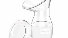 Colector lapte matern BabyOno, 90 ml, Silicon 100% fara BPA, Ergonomic, cu capac, recomandat de la 0 luni