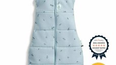 ErgoPouch Dragonflies, sistem 2 in 1 de infasat si sac de dormit, 3-6 luni, 6-8 kg, TOG 2.5, bumbac organic