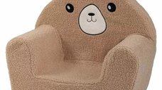 Fotoliu Cozy Teddy pentru copii, Bubaba, 9 luni-5 ani, culoare maro