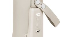 Incalzitor portabil pentru biberoane Lionelo ThermUp Go Plus, USB-C, 5 trepte de temperatura, autonomie de pana la 8 ore, Beige Sand