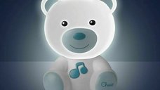Lampa si Jucarie Ursulet Chicco, 10 Minute Muzica, 0 luni+, Albastru