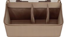 Lionelo Sidepocket M - Organizator Multifunctional Bej, 43x15x23 cm, 3 Compartimente, Constructie Ranforsata