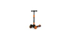 Lionelo Timy Trotineta Ultrapliabila pentru Copii, Portocalie/Neagra, 50 Kg, Luminile LED, Design Ergonomic