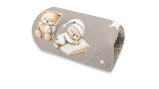 Manson de alaptat MimiNu, 25 cm, din bumbac Oeko-Tex, model Bedtime story beige