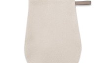 Manusa de baie Qmini pentru bebelusi, 12x21 cm, din bambus termo-terry, Beige