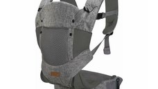 Marsupiu bebe, FreeON, Carry Me, 3 in 1, De la 4 luni pana la 15 kg, Tesatura din plasa 3D, Confortabil si sigur pentru bebe, Gri