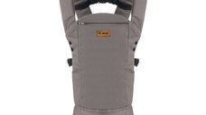 Marsupiu Ergonomic Jane Like pentru Bebei, Bumbac 100%, De la Nastere pana la 18 Kg, Multiple Pozitii de Purtare, Culoare Bison