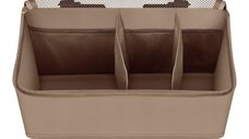 Organizator multifunctional, Lionelo, Sidepocket M, 43x15x23 cm, 3 compartimente, Universal, Constructie ranforsata, Bej