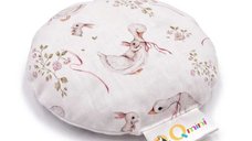 Pernuta Anticolici Qmini cu Samburi de Cirese, Husa din Bumbac, 15 cm, Model Goose