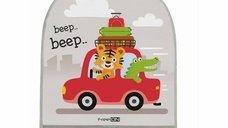 Protectie spatar auto FreeON Lion, 61x45 cm, cu buzunar pentru organizare