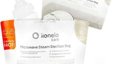 Pungi de sterilizare pentru microunde Lionelo Thermbag, reutilizabile, fara BPA, 90 sec, 16 buc