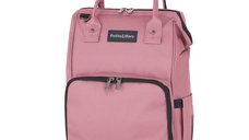 Rucsac multifunctional pentru mamici, Petite&Mars, model Jack, cu 11 compartimente si saltea de infasat, Dusty Rose