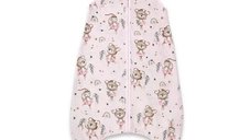 Sac de dormit de iarna MimiNu cu picioruse, Little Ballerina Pink, 103 cm, 2-6 ani, 2.5 TOG