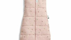 Sac de dormit ErgoPouch Jersey pentru 3-12 luni, 6-10 kg, TOG 2.5, Bumbac organic, Fermoar bidirectional, Roz