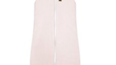 Sac de dormit TEDDY MimiNu Soft, Premium, Bumbac Interlock, Oeko Tex, Fermoar, 3-12 luni, 2.5 Tog, Roz Pastel